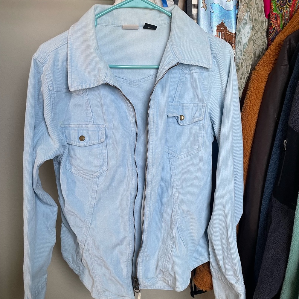 Baby Blue Corduroy Jacket